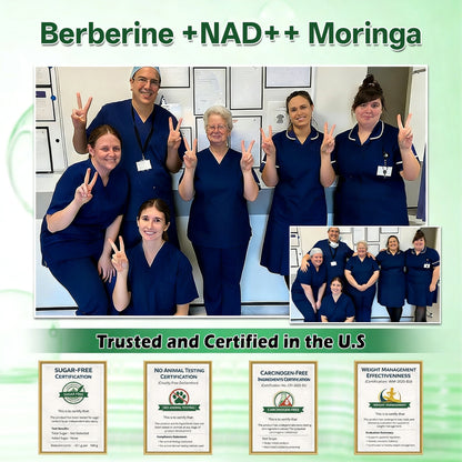 𝐌𝐑𝐄𝐕𝐁𝑺𝑰𝑵® Moringa · Berberine × NAD+ 10-in-1 Advanced Nano Microneedle Patch