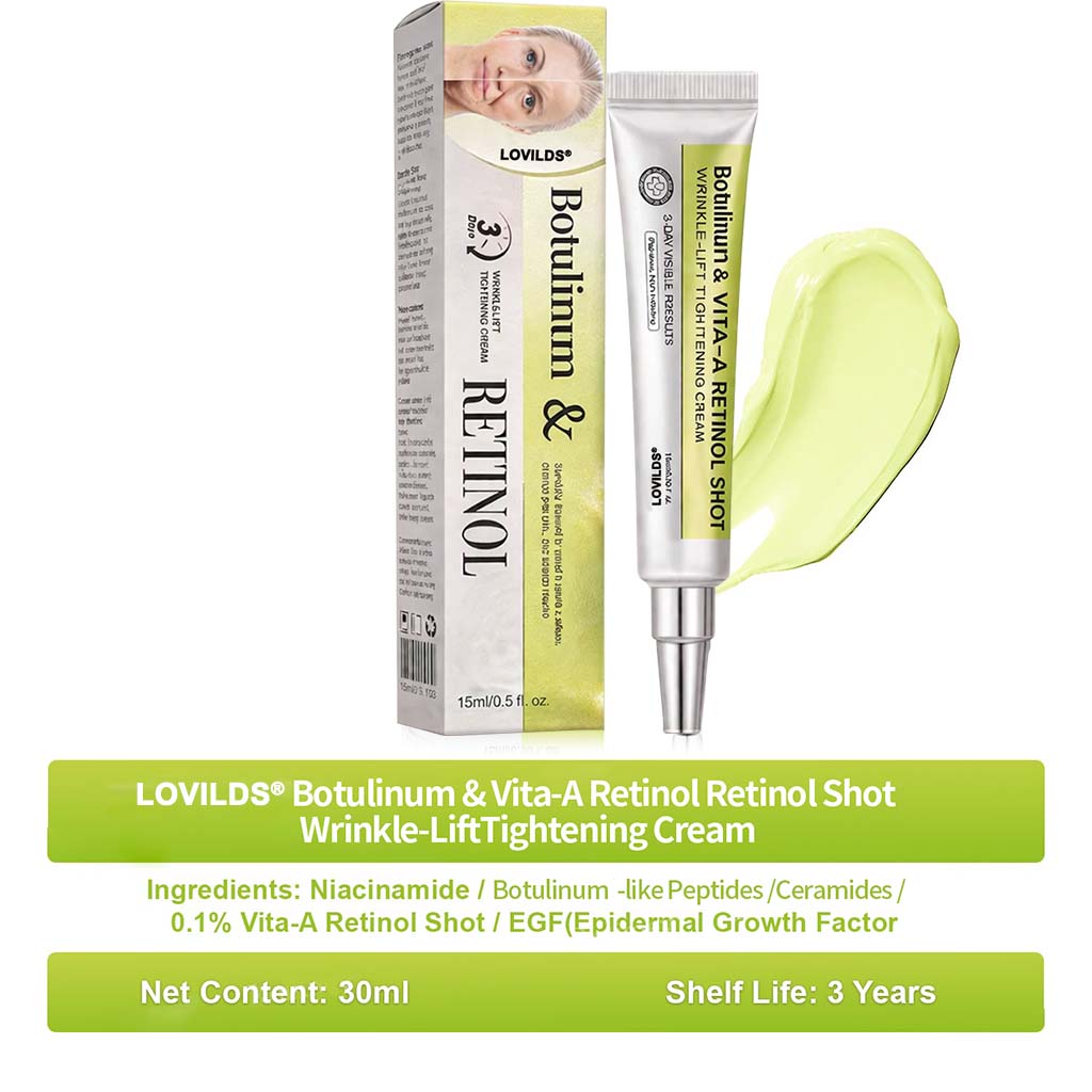 Final 3 Hours: 70%OFF🔥 Botulinum & Vita-A Retinol Shot Wrinkle-Lift Tightening cream✨