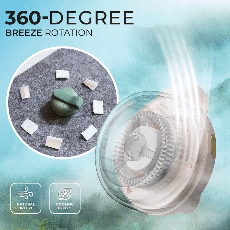 TAILEDEN® Wearable Tiny Cool Bladeless Clip Fan