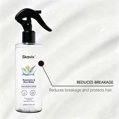 Skavix™ Nature x Science Rosemary Water with Rice Water |100% Natural Extract | Soft & Smooth Hair Non-Greasy