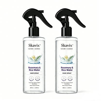 Skavix™ Nature x Science Rosemary Water with Rice Water |100% Natural Extract | Soft & Smooth Hair Non-Greasy