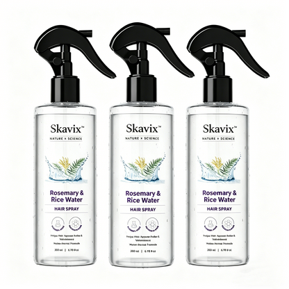 Skavix™ Nature x Science Rosemary Water with Rice Water |100% Natural Extract | Soft & Smooth Hair Non-Greasy