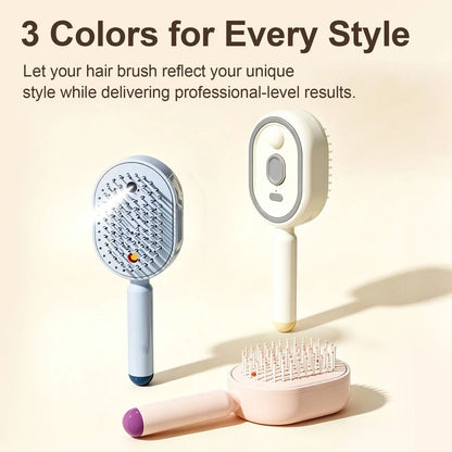 ✨Electric Spray Air Cushion Massage Hair Comb – Anti-Tangle & Essential Oil Mist Brush