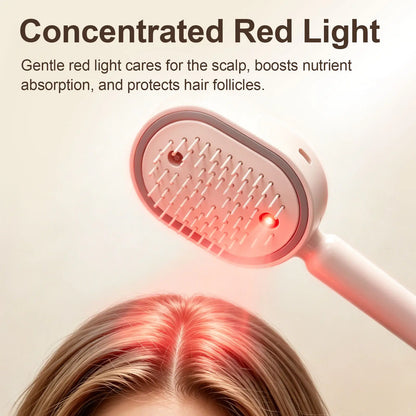 ✨Electric Spray Air Cushion Massage Hair Comb – Anti-Tangle & Essential Oil Mist Brush