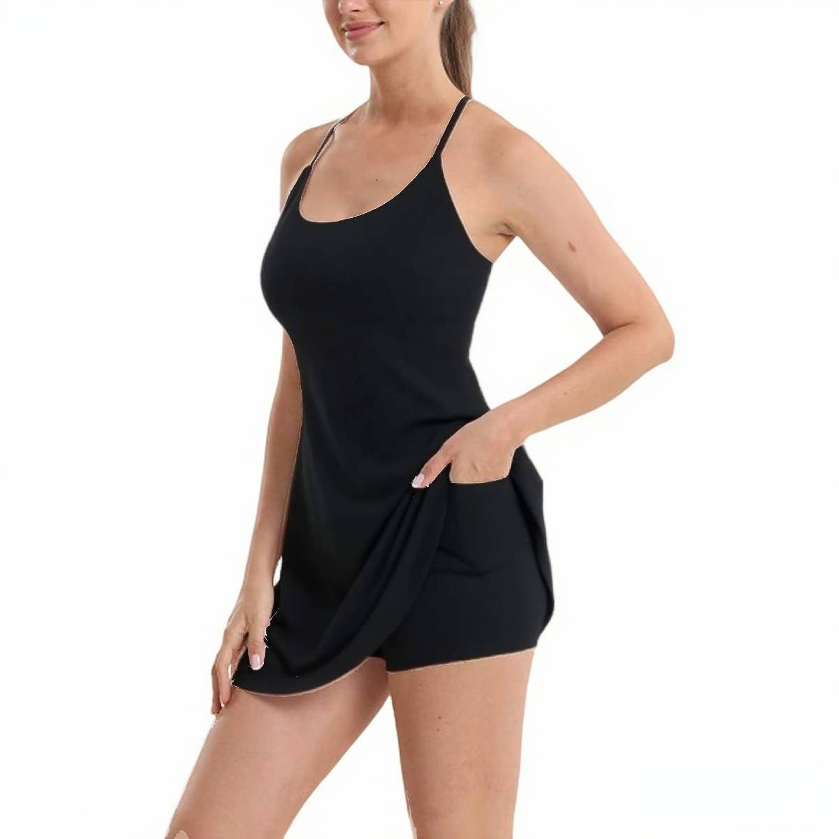 🔥Last day promotion🔥Plush Backless Active Dress-Easy Peezy Edition