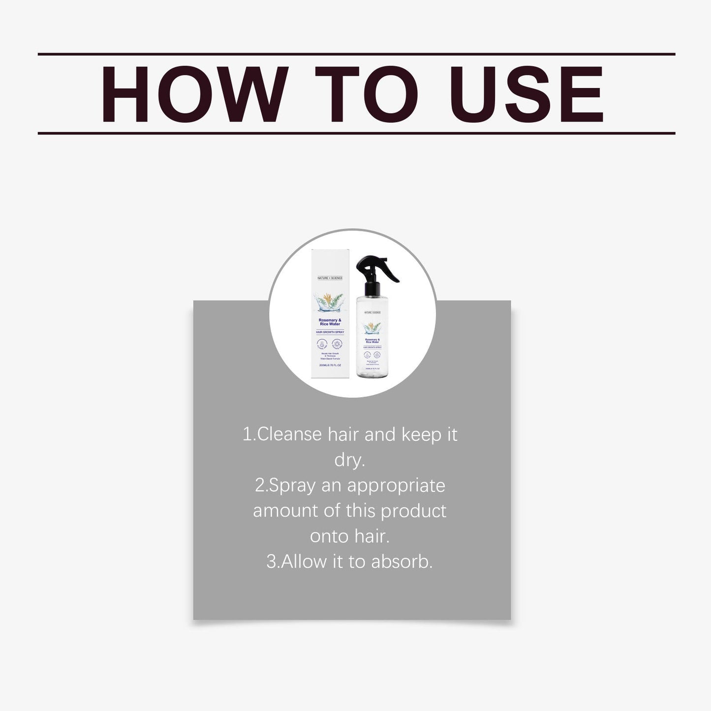 Skavix™ Nature x Science Rosemary Water with Rice Water |100% Natural Extract | Soft & Smooth Hair Non-Greasy