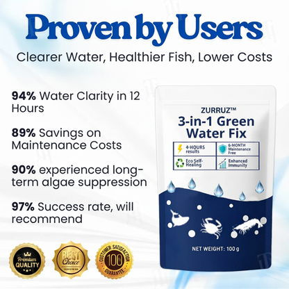 🌟 Official Store |✨ From Murky Swamp to Perfect Pond! | 3-in-1 Green Water Fix