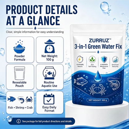 🌟 Official Store |✨ From Murky Swamp to Perfect Pond! | 3-in-1 Green Water Fix