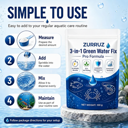 🌟 Official Store |✨ From Murky Swamp to Perfect Pond! | 3-in-1 Green Water Fix
